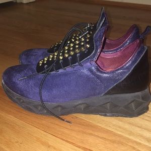 A.S. 98 dark purple sneakers